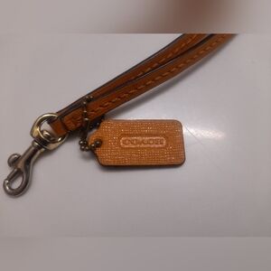 Coach Hang Tag Charm With Wristlet Handle
